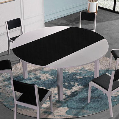 Baily Dining Table Black & White Payday Deals