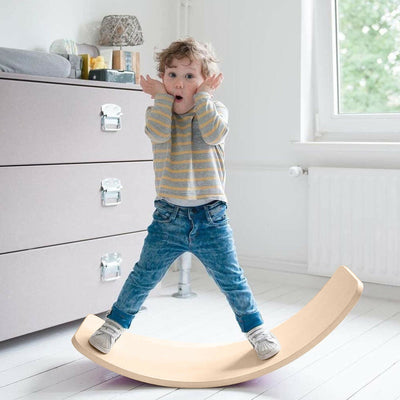 Balance Board Beam Seesaw Wooden Child Kids Adult Yoga Payday Deals