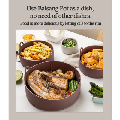 Balsang Extra Large Chocolate Airfryer Reusable Silicone Pot Nonstick Nontoxic Payday Deals