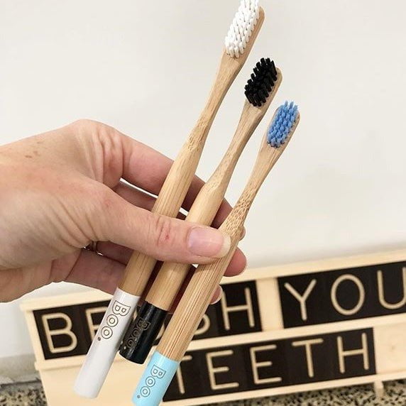 BAMBOO ADULTS TOOTHBRUSH (4 PK) WHITE Payday Deals