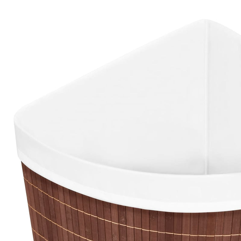 Bamboo Corner Laundry Basket Brown 60 L Payday Deals
