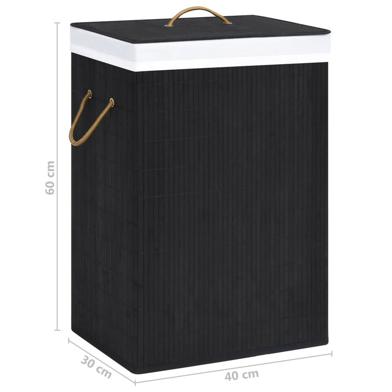 Bamboo Laundry Basket Black Payday Deals