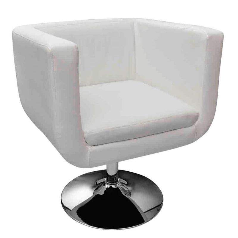 Bar Stool White Faux Leather Payday Deals