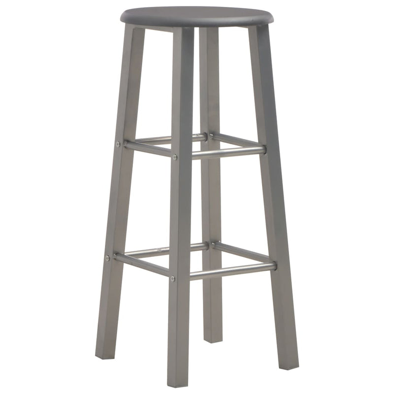 Bar Stools 2 pcs Anthracite MDF Payday Deals