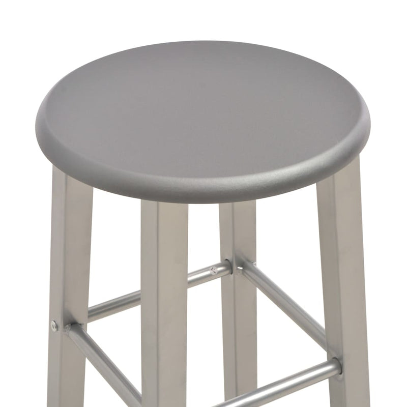 Bar Stools 2 pcs Anthracite MDF Payday Deals