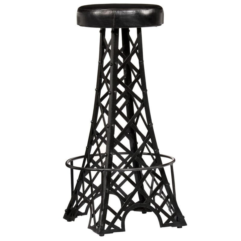 Bar Stools 2 pcs Real Leather Payday Deals