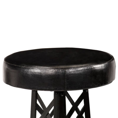 Bar Stools 2 pcs Real Leather Payday Deals