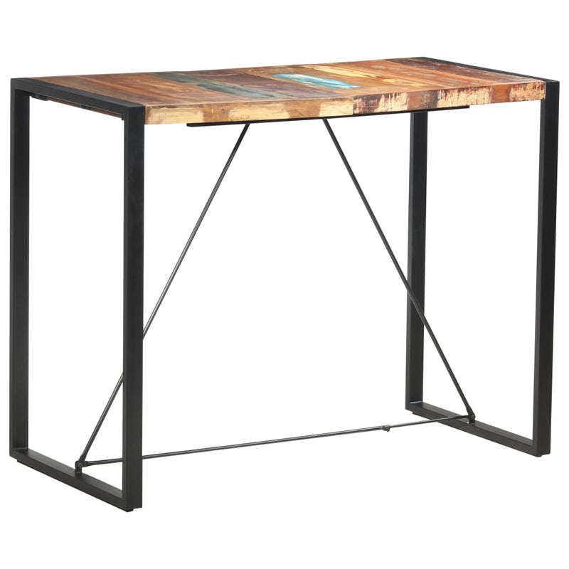 Bar Table 140x70x110 cm Solid Reclaimed Wood Payday Deals
