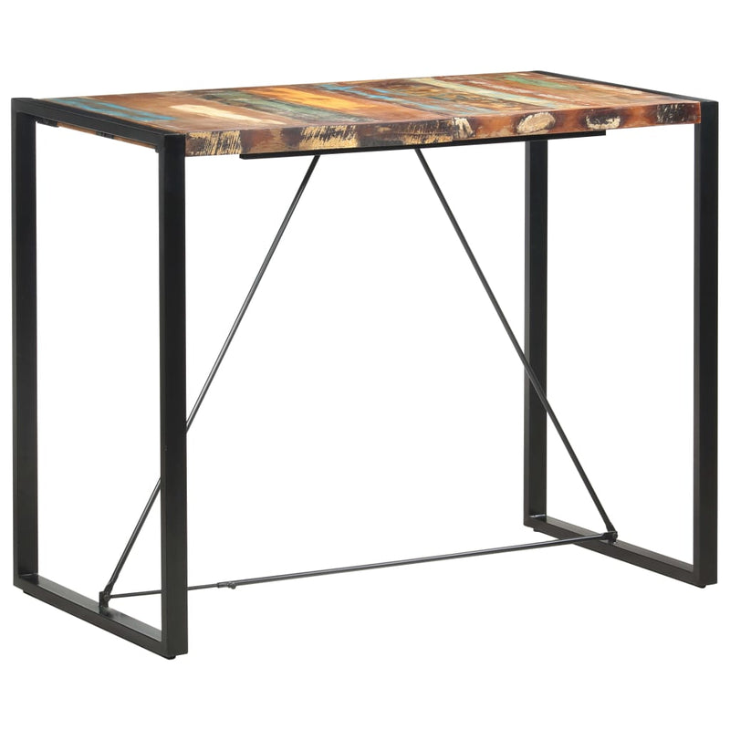 Bar Table 140x70x110 cm Solid Reclaimed Wood Payday Deals