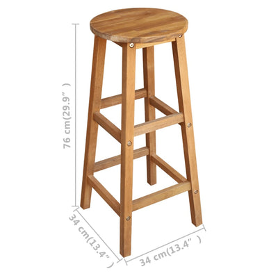 Bar Table and Stool Set 5 Pieces Solid Acacia Wood Payday Deals