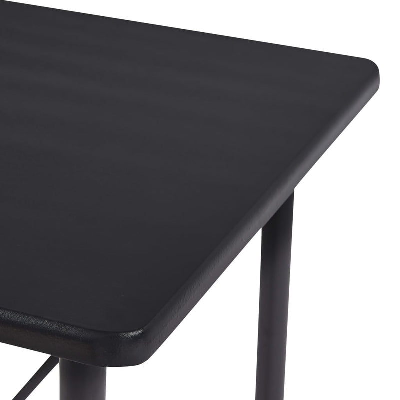 Bar Table Black 120x60x110 cm MDF Payday Deals