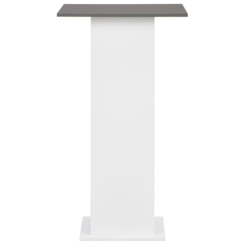 Bar Table White and Anthracite Grey 60x60x110 cm Payday Deals