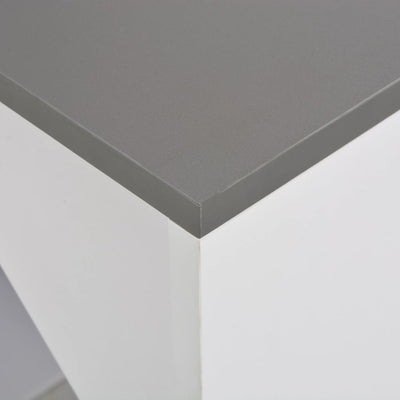Bar Table with Cabinet White 115x59x200 cm Payday Deals