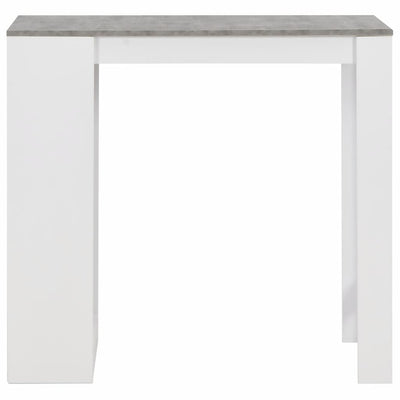 Bar Table with Shelf White 110x50x103 cm Payday Deals