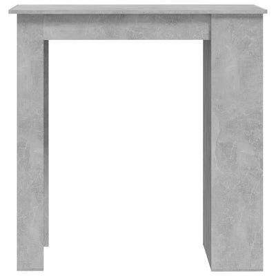 Bar Table with Storage Rack Concrete Grey 102x50x103.5 cm Payday Deals