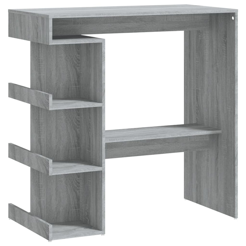 Bar Table with Storage Rack Grey Sonoma 100x50x101.5 cm Payday Deals