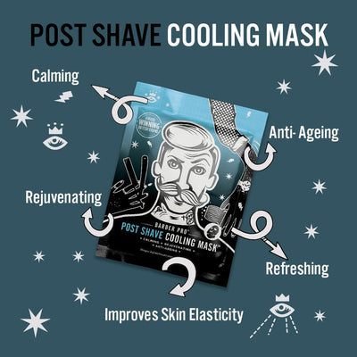 Barber Pro Post Shave Cooling Mask Anti Ageing Collagen Mens Skin Care Payday Deals