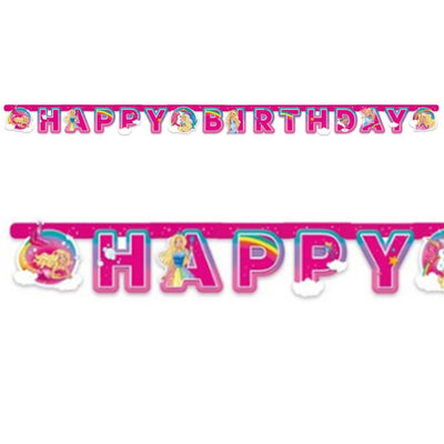 Barbie Dreamtopia Happy Birthday Letter Banner