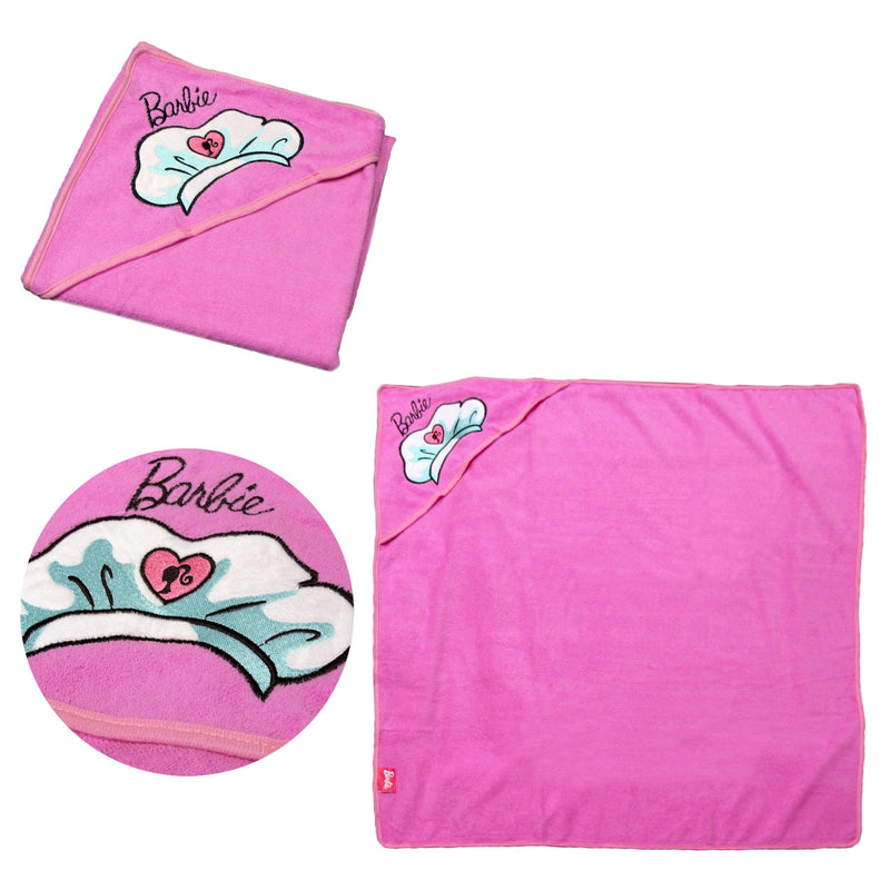 Barbie Embroidered Microfiber Hooded Towel Payday Deals