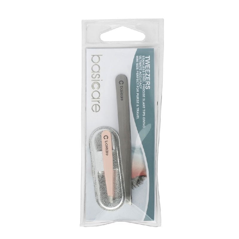 Basic Care 2-Piece Tweezers Hair Removal Eyebrow Shaping Payday Deals