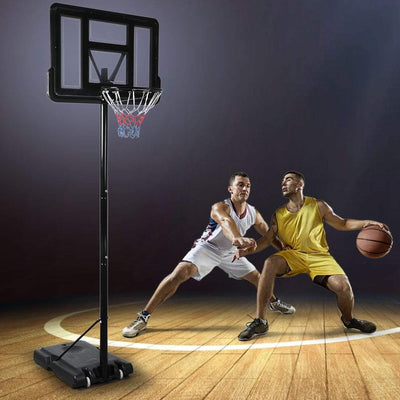 Basketball Hoop Stand System Portable 3.05M Height Adjustable Net Ring In Ground Payday Deals