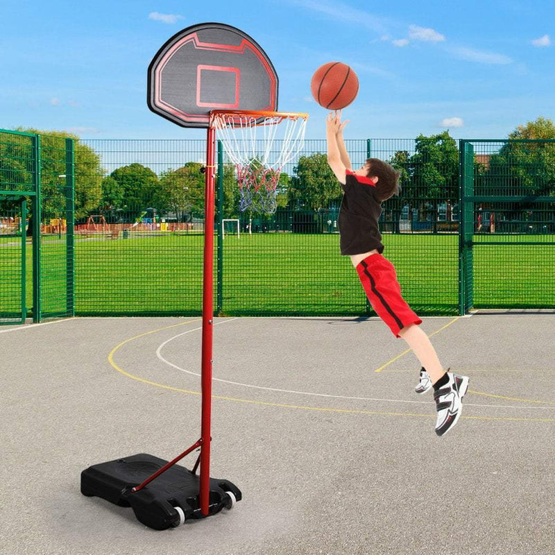 Basketball Hoop Stand System Ring Portable 2.1M Adjustable Height Kids In Ground Payday Deals