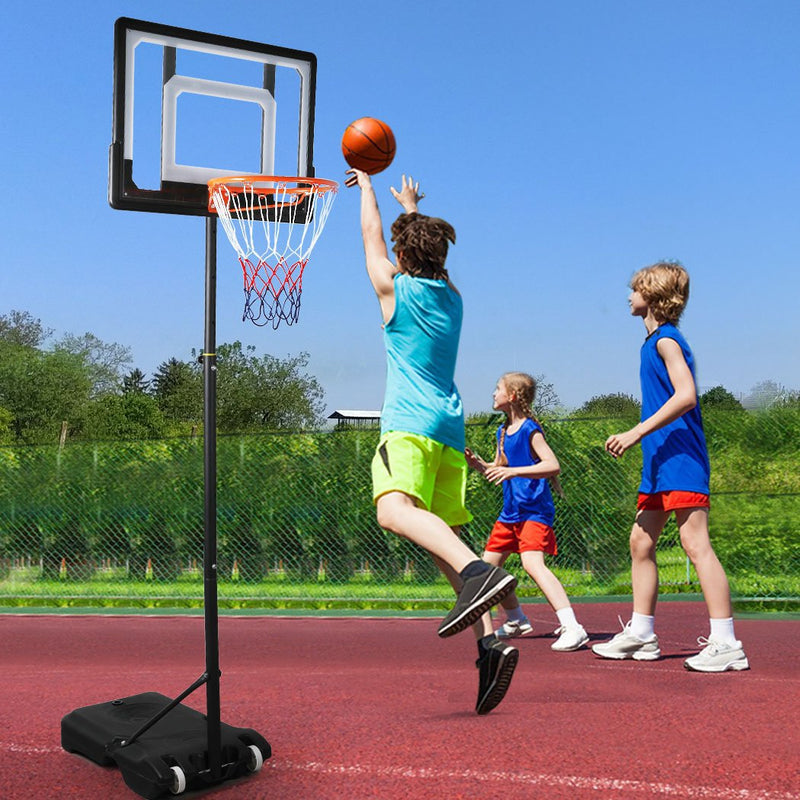 Basketball Hoop Stand System Ring Portable 2.1M Adjustable Height Kids In Ground Payday Deals