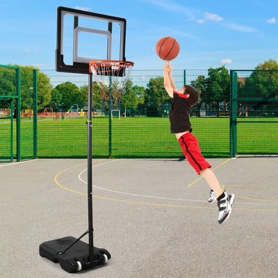 Basketball Hoop Stand System Ring Portable 2.1M Adjustable Height Kids In Ground Payday Deals