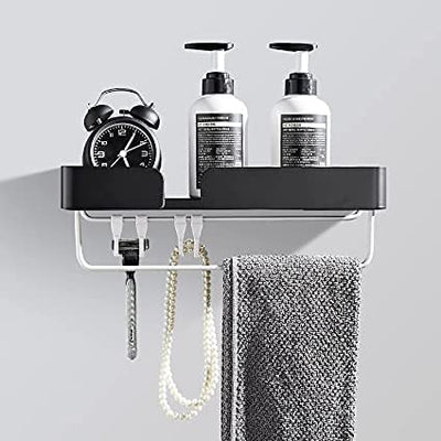 Bathroom 2-Tier Shelves Shower Caddy Wall for Kitchen Toilet Drilling Payday Deals