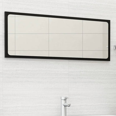 Bathroom Mirror Black 100x1.5x37 cm Chipboard Payday Deals