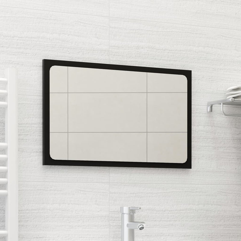 Bathroom Mirror Black 60x1.5x37 cm Chipboard Payday Deals