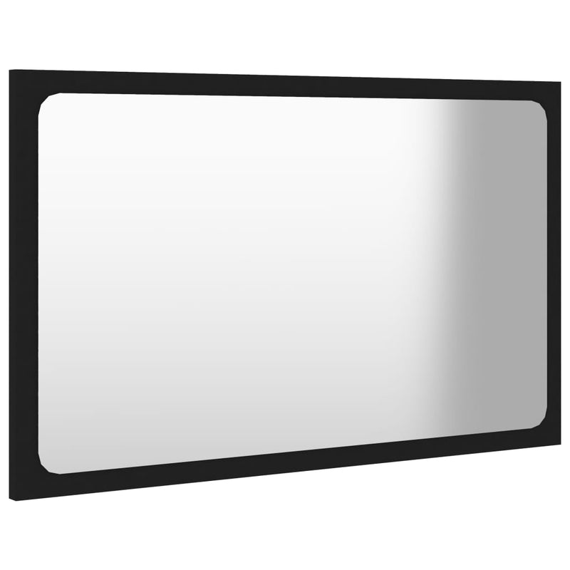 Bathroom Mirror Black 60x1.5x37 cm Chipboard Payday Deals