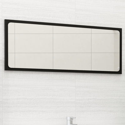 Bathroom Mirror Black 90x1.5x37 cm Chipboard Payday Deals
