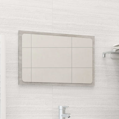 Bathroom Mirror Concrete Grey 60x1.5x37 cm Chipboard Payday Deals