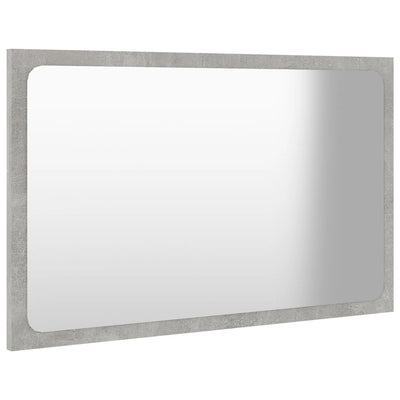 Bathroom Mirror Concrete Grey 60x1.5x37 cm Chipboard Payday Deals