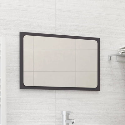 Bathroom Mirror Grey 60x1.5x37 cm Chipboard Payday Deals