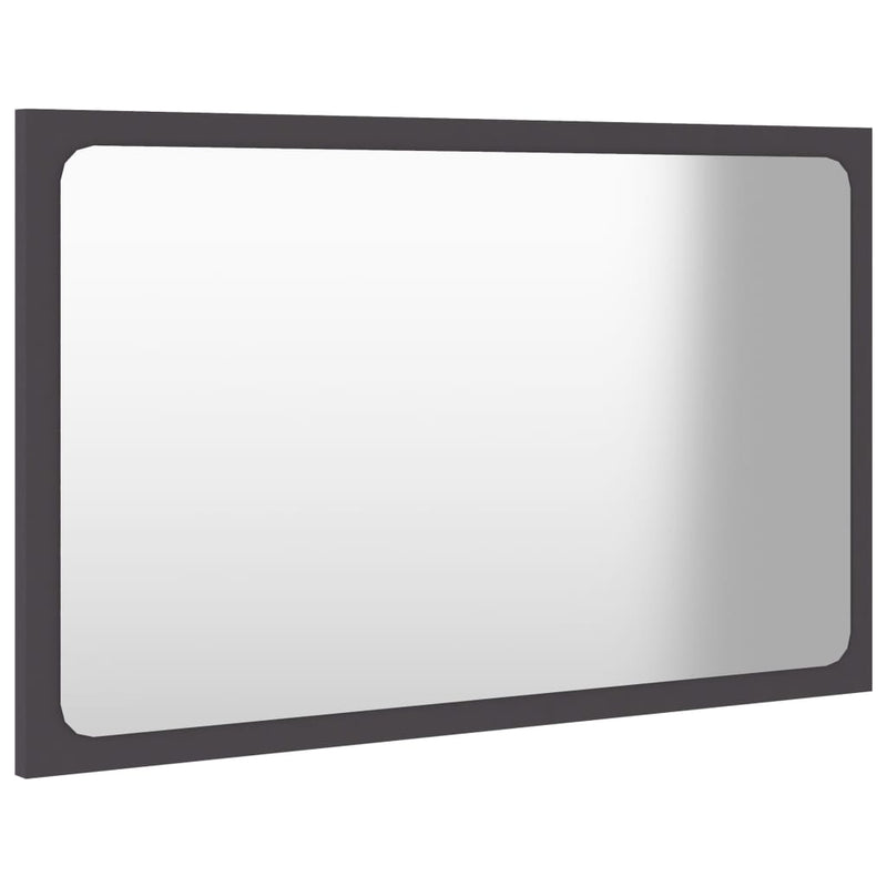 Bathroom Mirror Grey 60x1.5x37 cm Chipboard Payday Deals