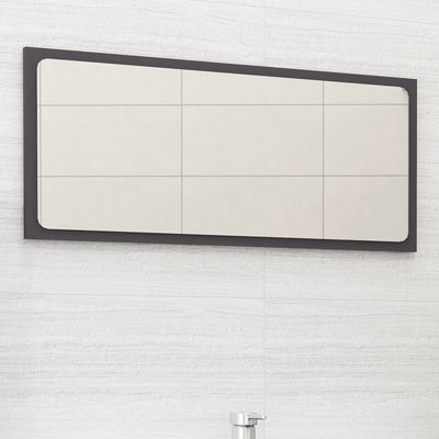 Bathroom Mirror Grey 80x1.5x37 cm Chipboard Payday Deals