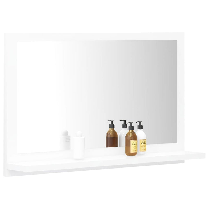 Bathroom Mirror White 60cm Chipboard Payday Deals