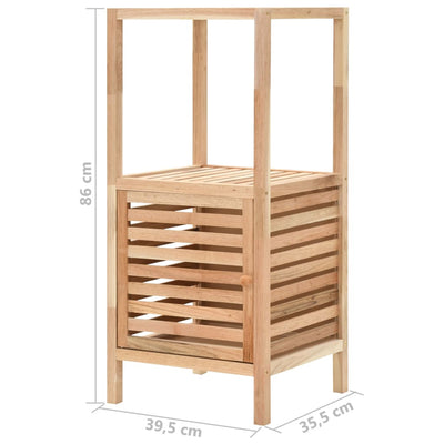 Bathroom Storage Cabinet Solid Walnut Wood 39.5x35.5x86 cm Payday Deals