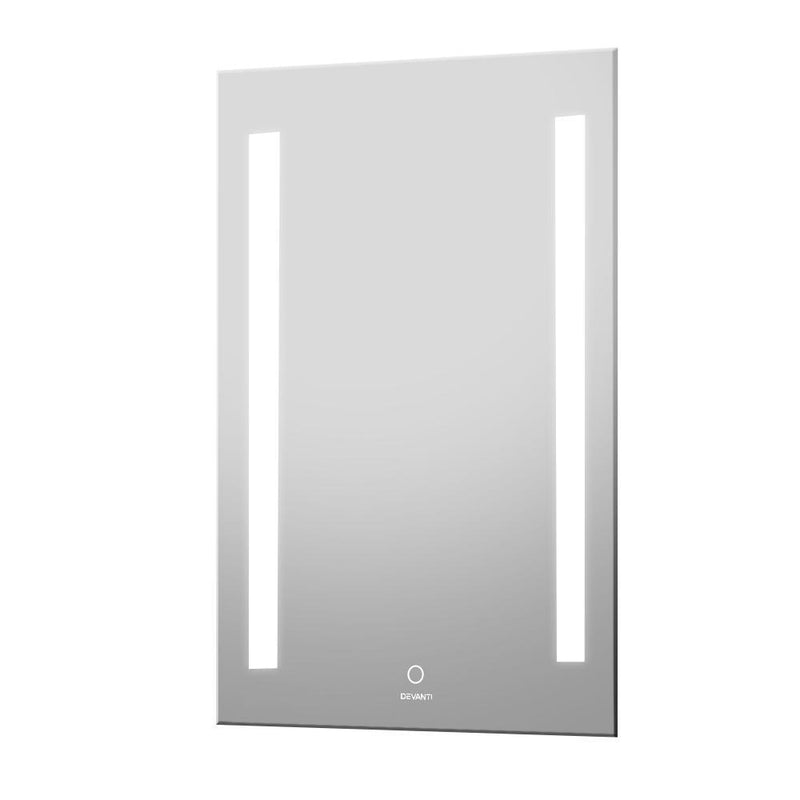 Devanti Bathroom Wall Mirror LED Illuminated Light Makeup Dressing Vanity Touch Switch 500mmx700mm Payday Deals