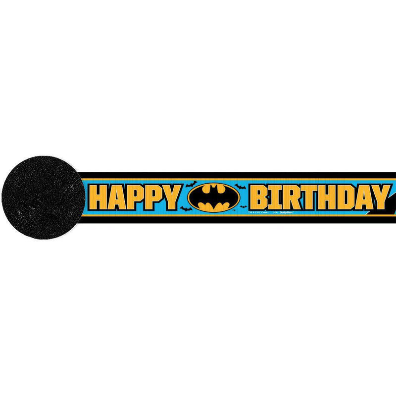 Batman Party Crepe Streamer Hanging Decoration Payday Deals