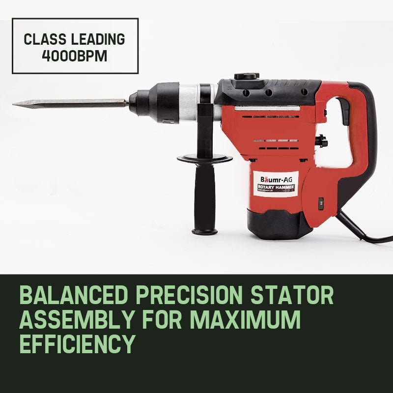 Baumr-AG 1800W Demolition Rotary Jack Hammer JackHammer Electric Concrete Drill Payday Deals