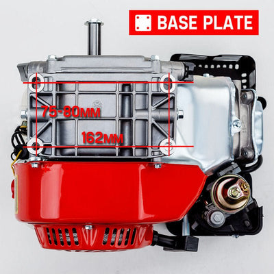 Baumr-AG 6.5HP Petrol Stationary Engine Motor 4-Stroke OHV Horizontal Shaft Recoil Start Payday Deals
