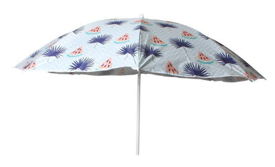 Beach Umbrella 180cm Watermelon Palm Design
