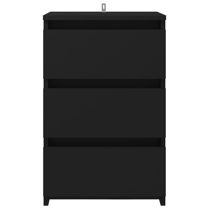 Bed Cabinets 2 pcs Black 40x35x62.5 cm Chipboard Payday Deals