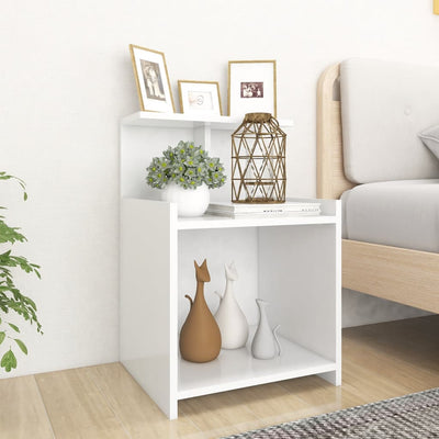 Bed Cabinets 2 pcs White 40x35x60 cm Chipboard Payday Deals