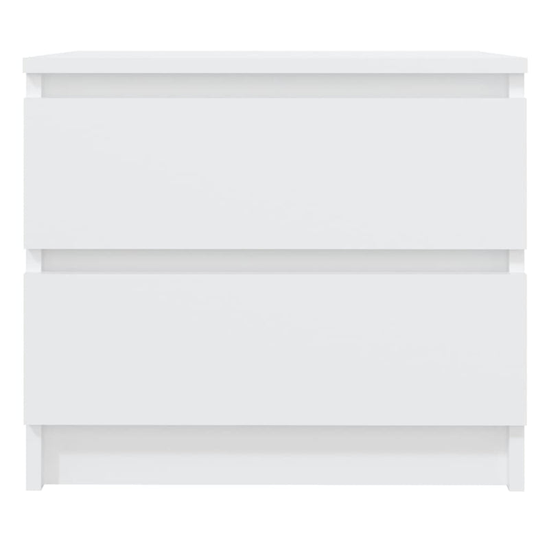 Bed Cabinets 2 pcs White 50x39x43.5 cm Chipboard Payday Deals