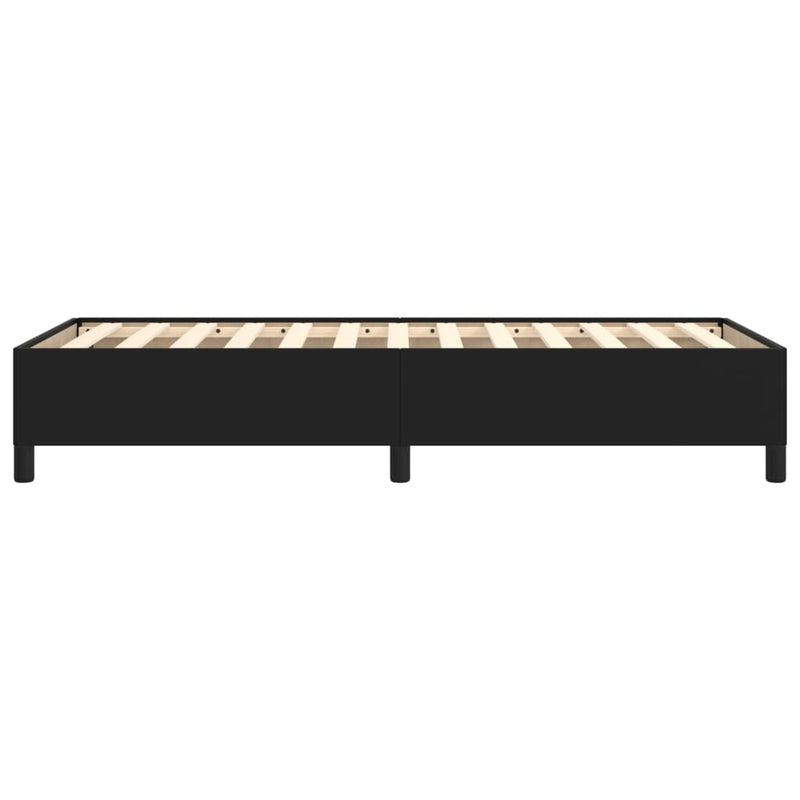 Bed Frame Black 107x203 cm King Single Faux Leather Payday Deals