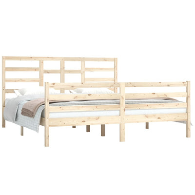 Bed Frame Solid Wood 180x200 cm 6FT Super King Payday Deals